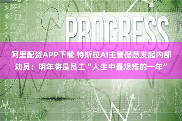 阿里配资APP下载 特斯拉AI主管据悉发起内部动员：明年将是员工“人生中最艰难的一年”